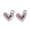 304 Stainless Steel Rhinestone Pendants SA-CBA49D2-09P-1