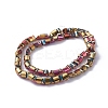 Electroplate Glass Beads Strands EGLA-L023B-FP02-3