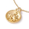 Ion Plating(IP) 304 Stainless Steel Pendant Necklace for Men Women STAS-H169-01K-2