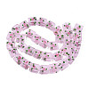 Handmade Frosted Lampwork Beads Strands LAMP-N021-38A-2