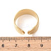 304 Stainless Steel Open Cuff Rings for Women RJEW-K309-22G-5