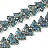 Electroplate Glass Beads Strands EGLA-N012-04J-1