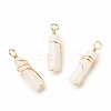 Natural White Jade Pendants PALLOY-JF01453-07-1