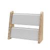 2-Tier PU Leather Pendant & Necklace Display Stands NDIS-F004-01B-2