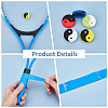 Yin Yang Silicone Tennis Racquet Dampener AJEW-FH0004-56-5