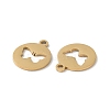 Ion Plating(IP) 304 Stainless Steel Charms STAS-F300-01G-2