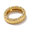 Rack Plating Brass with Cubic Zirconia Bead Frame KK-S406-09C-G-2