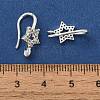 Rack Plating Brass Micro Pave Clear Cubic Zirconia Earring Hooks KK-A231-08S-3