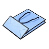 Rectangle Paper Bags with Twisted Rope Handles CARB-L011-01C-03-3