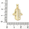 Brass Micro Pave Cubic Zirconia Pendants KK-D426-15A-G-3