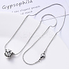 Non-Tarnish 304 Stainless Steel Boston Link Chain Necklace NJEW-S420-005B-P-5