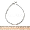 12MM 304 Stainless Steel Flat Snake Chain Necklaces for Women NJEW-U049-01P-5