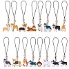 Alloy Enamel Mobile Strap HJEW-SW00023-02-1