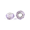 Baking Paint Transparent Glass European Beads GPDL-N004-C14mm-B04-2