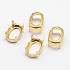 Oval Brass Sew on Prong Settings X-KK-N0084-A10-10x14G-1