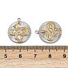 304 Stainless Steel Rhinestone Pendants STAS-L290-59GP-3
