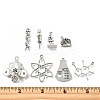 32Pcs 8 Styles Tibetan Style Alloy Charms TIBE-FP0001-07-2