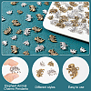 80Pcs 4 Style Tibetan Style Alloy Pendants TIBEP-AR0001-08-4