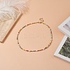 Natural Pearl & Glass Beaded Necklace for Women NJEW-JN04241-2