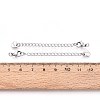 Tarnish Resistant 304 Stainless Steel Curb Chain Extender STAS-G310-06P-4
