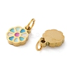Ion Plating(IP) 304 Stainless Steel Enamel Charms STAS-Q333-08G-01-2