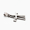 Tarnish Resistant Personalized 201 Stainless Steel Cross Pendants LS-STAS-F010A-52-3