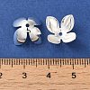 Rack Plating Brass Flower Bead Caps KK-K381-06B-S-3