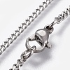 Non-Tarnish 304 Stainless Steel Curb Chains Necklaces LS-NJEW-L167-17-P-1
