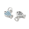 Brass Micro Pave Cubic Zirconia Pendants KK-U056-19P-2