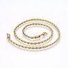 304 Stainless Steel Rope Chain Necklaces NJEW-F226-03G-03-1
