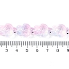 Transparent Glass Enamel Beads Strands GLAA-B021-06F-4
