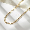304 Stainless Steel Boston Link Chain Necklace BJEW-B072-05G-3