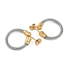 Ion Plating(IP) 304 Stainless Steel Twist Stud Earrings for Women EJEW-M023-06B-2