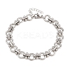 304 Stainless Steel Link Chain Bracelets for Women BJEW-H207-01D-P-4