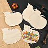Thanksgiving Day Theme Unfinished Wood Pendant Decorations HJEW-WH20003-47D-5
