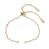 Brass Slider Bracelet Makings AJEW-JB01257-1