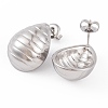 Non-Tarnish 304 Stainless Steel Stud Earrings for Women EJEW-A049-08P-2