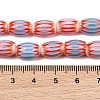 Handmade Millefiori Glass Oval Bead Strands LK-Z001-01B-08-3