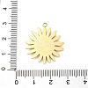 304 Stainless Steel Pendants STAS-S163-08C-G-3