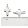 Tarnish Resistant Cross 304 Stainless Steel Surface Pendants STAS-D146-03-3