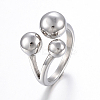 Tarnish Resistant 304 Stainless Steel Finger Rings RJEW-H125-12G-1