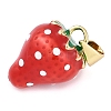 Rack Plating Brass Enamel Pendants KK-P287-02G-2