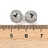 Brass Micro Pave Cubic Zirconia Beads KK-F906-23P-3