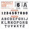 36Pcs 2 Sets 2 Styles Letter A~Z & Number 0~9 Polyester Embroidery Sew On Patches Sets PATC-TA0001-55G-3