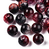 Transparent Crackle Acrylic Beads CACR-N002-17A-2