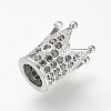 Brass Micro Pave Cubic Zirconia Beads LS-ZIRC-S053-YS009B-1-3
