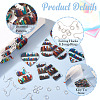 DIY Bookshelf Acrylic Dangle Earring Making Kit DIY-TA0009-66-4