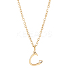 1pc 304 Stainless Steel Letter Pendant Necklaces NJEW-LP0001-39C-G-1