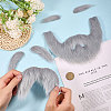 4 Bags 2 Styles Polyester Christmas Santa Claus Beard AJEW-CA0004-95-3