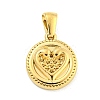 304 Stainless Steel Pendants Rhinestone Settings LS-STAS-O009-03A-G-1